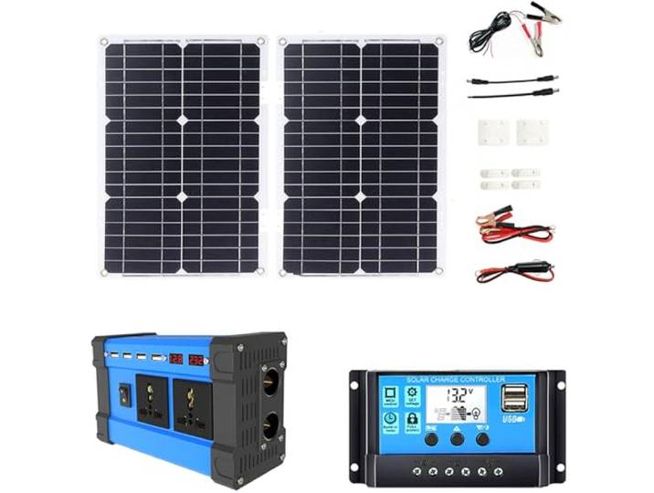 4000-W-Off-Grid-Solar-Wechselrichter-Kit mit 36-W-Panel und 30-A-Controller for Wohnmobile, Lieferwagen, Boote und Camping