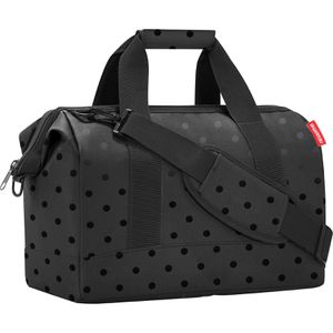 Reisenthel Reisetasche Allrounder M, glossy dots black, 40 cm, aus Polyester, 18 Liter