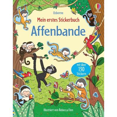 Mein erstes Stickerbuch: Affenbande, Taschenbuch von Jessica Greenwell, Usborne, 978-1-78941-858-3