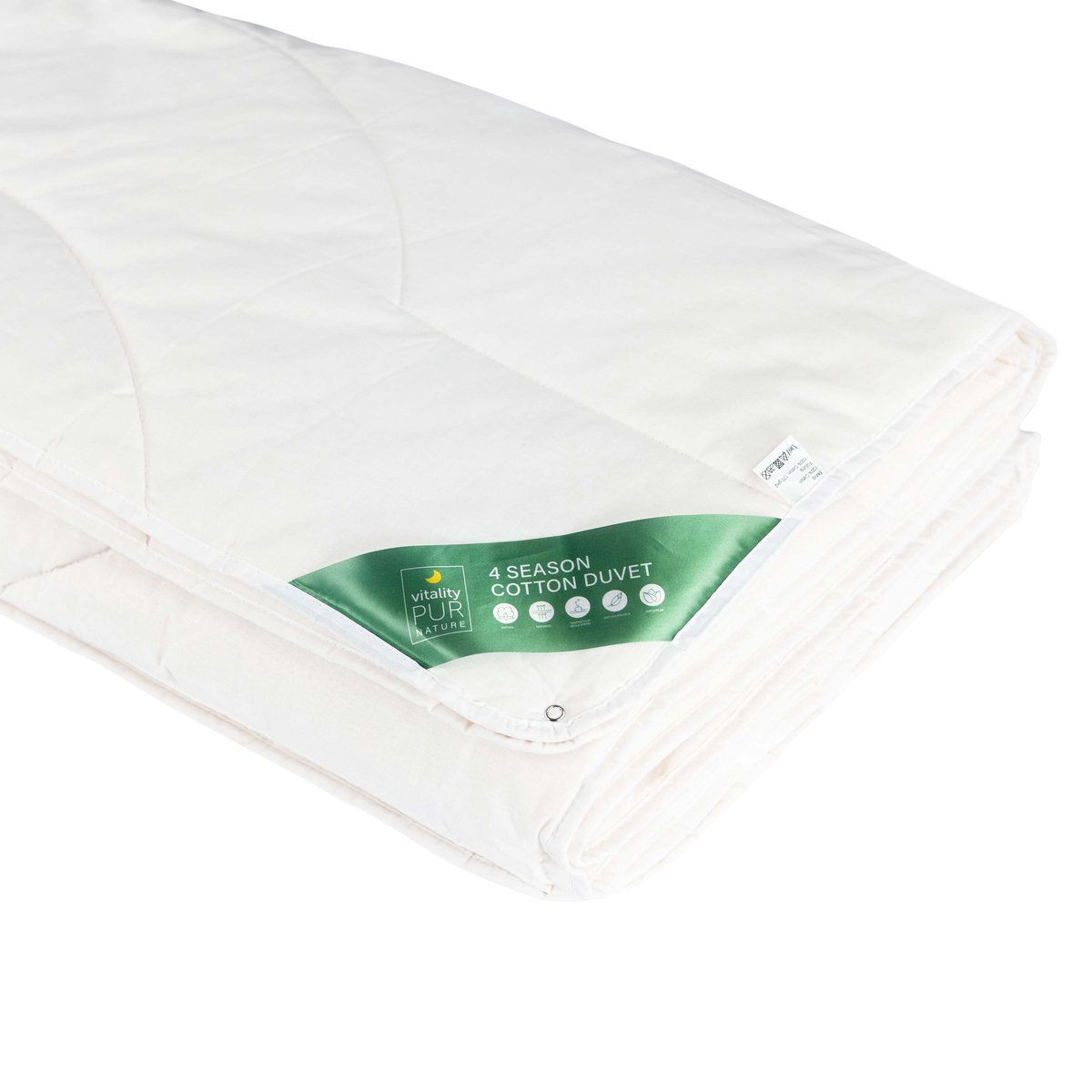 Vitality Pur 4 seizoenen dekbed van 100% natuurlijk katoen, 240 x 220 cm