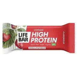 Lifebar High Protein Riegel Erdbeere bio