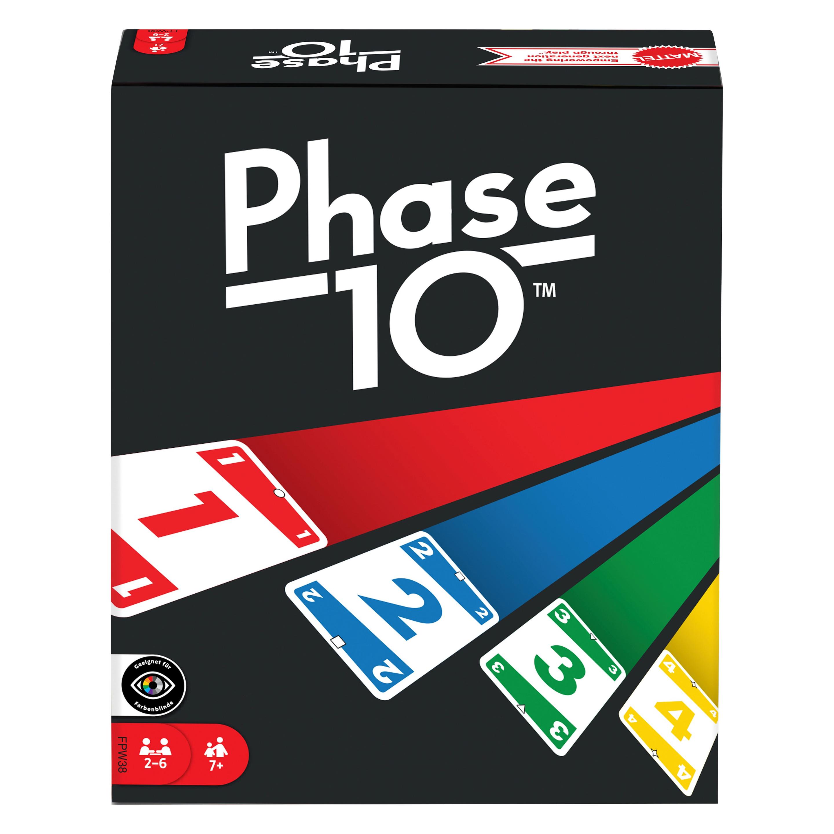Mattel Games Phase 10 Kartenspiel (Deutsch, 2 - 6 Spieler) (FPW38)
