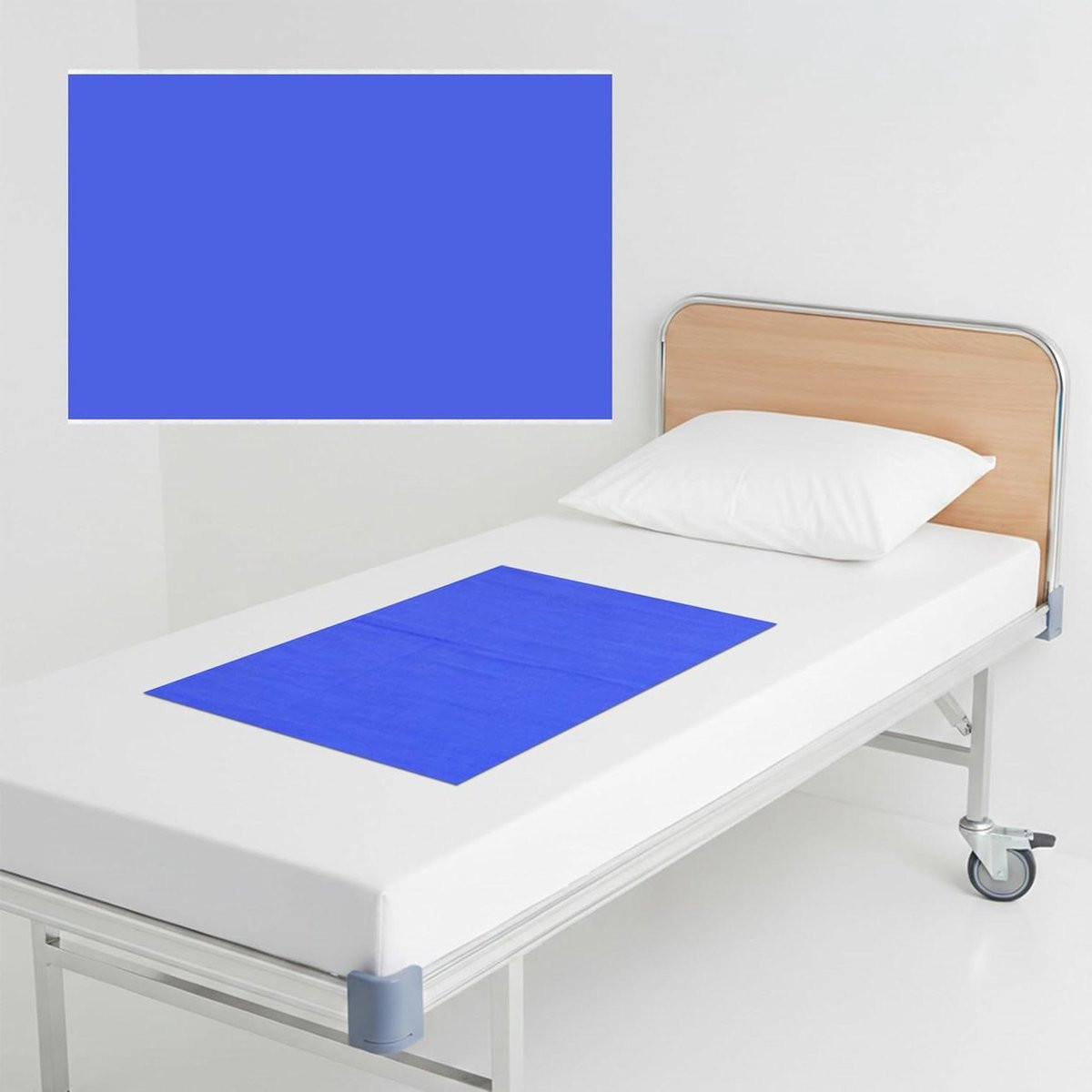 Onderhoud Slipdoek Glijdoek Bedtransfer voor Patiënt Positionering - Blauw - 75 x 135 cm