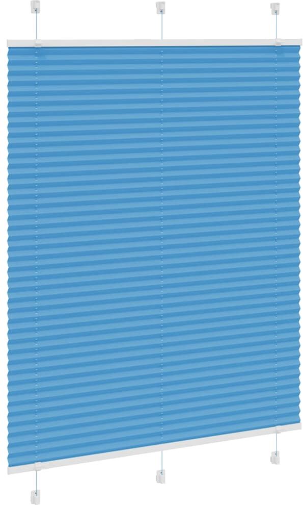 vidaXL Store plissé bleu 105x100 cm largeur du tissu 104,4cm polyester