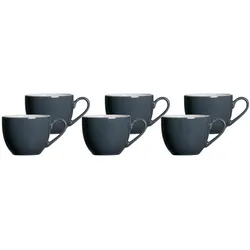 ESPRESSOTASSEN Doppio Anthrazit 80 ml 6er Set
