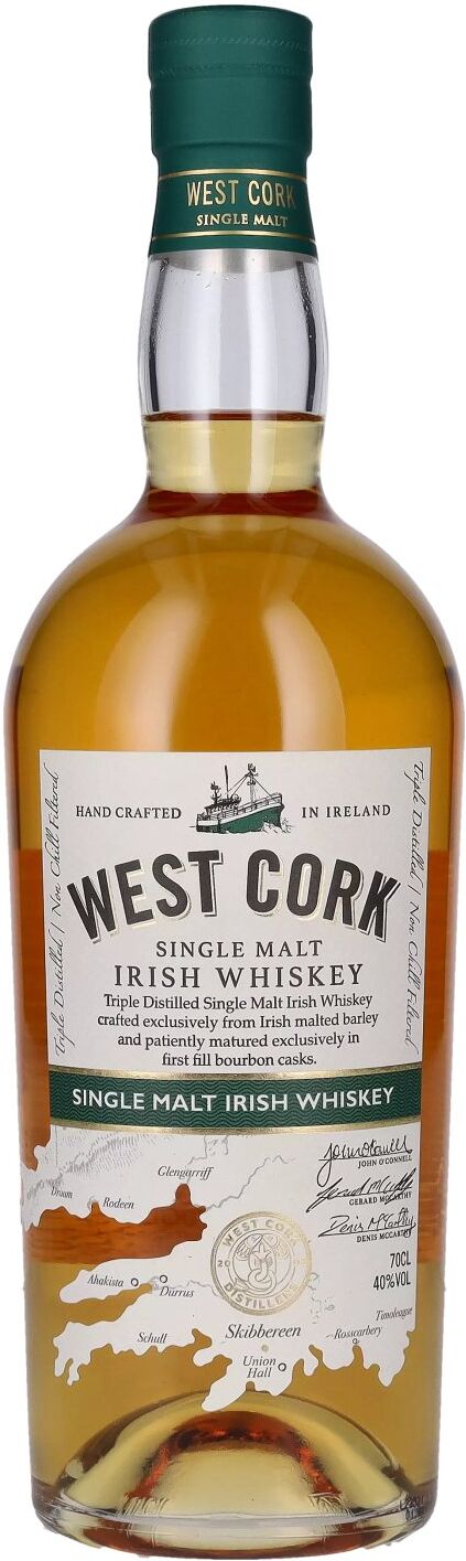 West Cork Irish Whiskey West Cork Single Malt Irish Whiskey 40% Vol. 0,7l