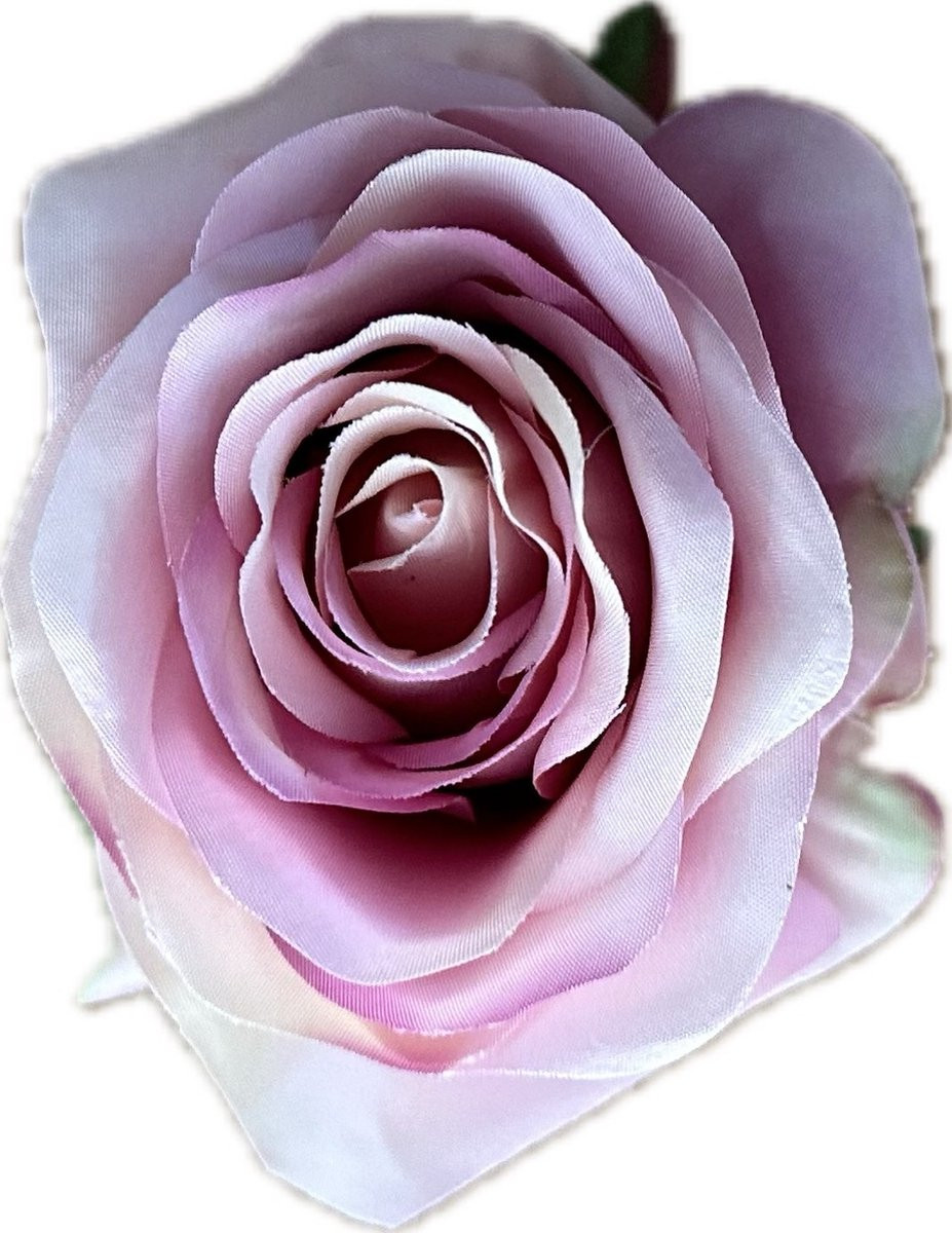 Amalia Kunstrozen Oud Roze - 12 stuks - Kunstbloemen zonder stelen voor decoratie en DIY bloemenmuren