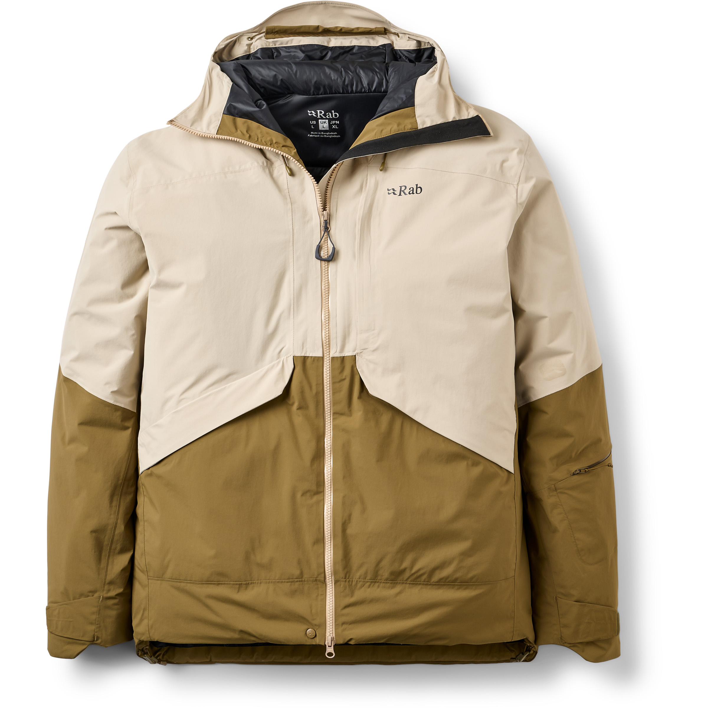 Rab Novaline Herren Kunstfaserjacke beige Größe S Skifahren | Freeride Winddicht Wasserabweisend