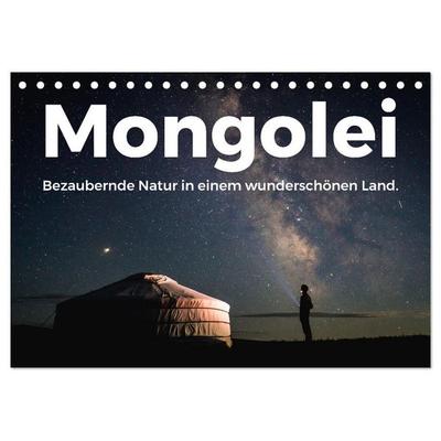 Mongolei - Bezaubernde Natur in einem wunderschönen Land. (Tischkalender 2026 DIN A5 quer), CALVENDO Monatskalender