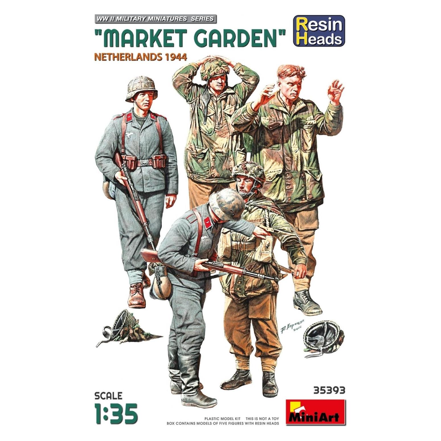 Mini art Market Garden" (Netherlands 1944) Resin Heads (35393)