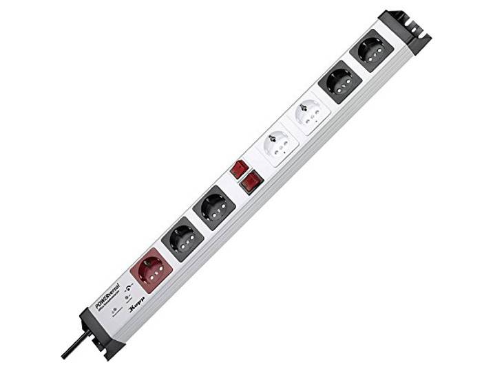 Kopp 227620016 Powerversal Barre multiprise avec 7 Prises\, Master-Slave et Filtre Anti-surtension Safetronic