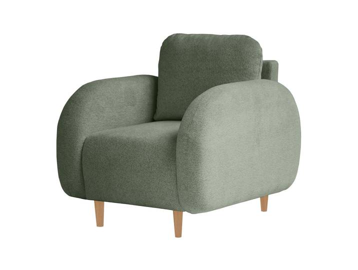 Beautysofa Sessel OPTIMO, Kunststoffbeine in schwarzer Farbe, modernes Design
