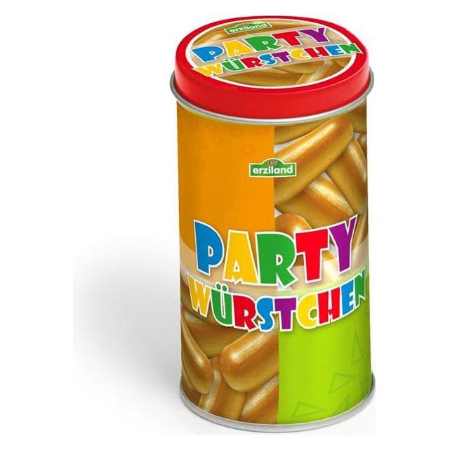 Erzi 15150 Party Sausages Toy in a Tin, Multicoloured (15150)