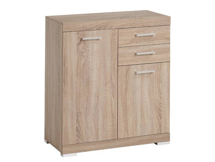 home24 Kast II 80 x 90 x 35cm bruin/eikenhouten look