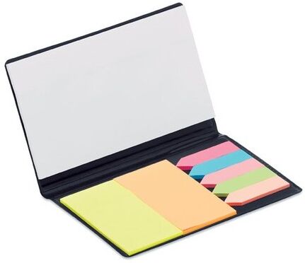 Set de mémos goodies personnalisés MEMOFF papier noir