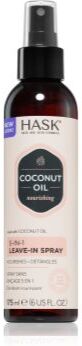 HASK Monoi Coconut Oil spray sem enxaguar para cabelo brilhante e macio 175 ml. Monoi Coconut Oil