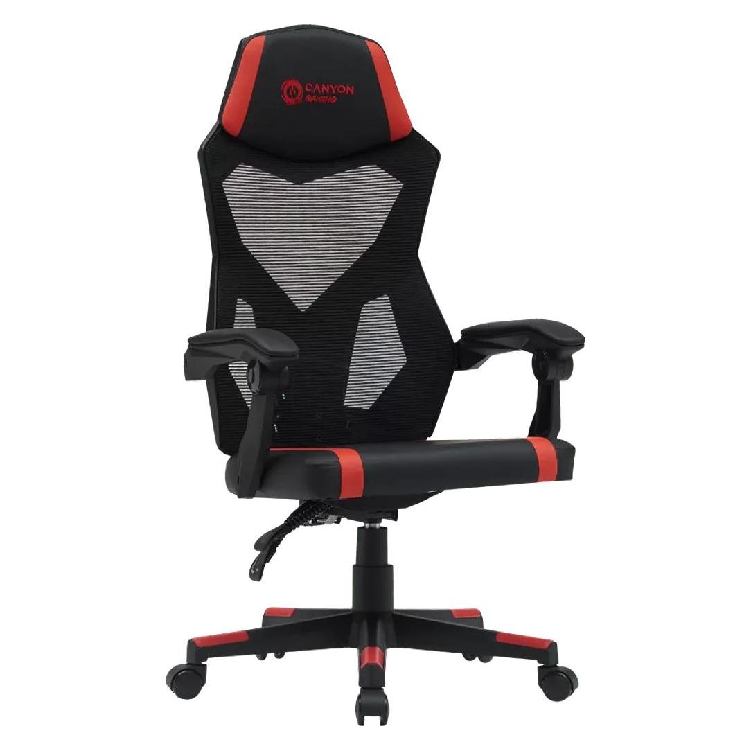 Canyon Computerstühle / Schreibtische Gaming Stuhl Flow MCH01 Mesh Schwarz Rot (CNE-MCH01R)