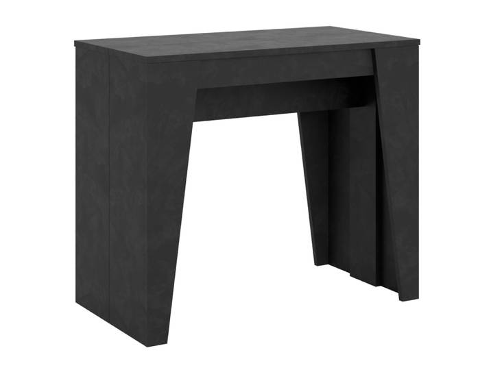 Console extensible 90x48/308 cm effet bois anthracite