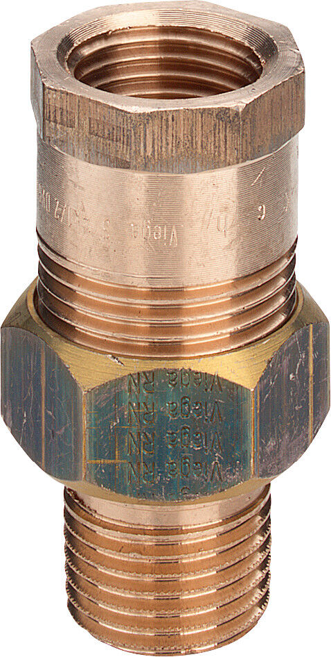 Viega Rohrverschraubung 007 R 2000 / 2 x Rp 2000 / 2, bronze, joint conique