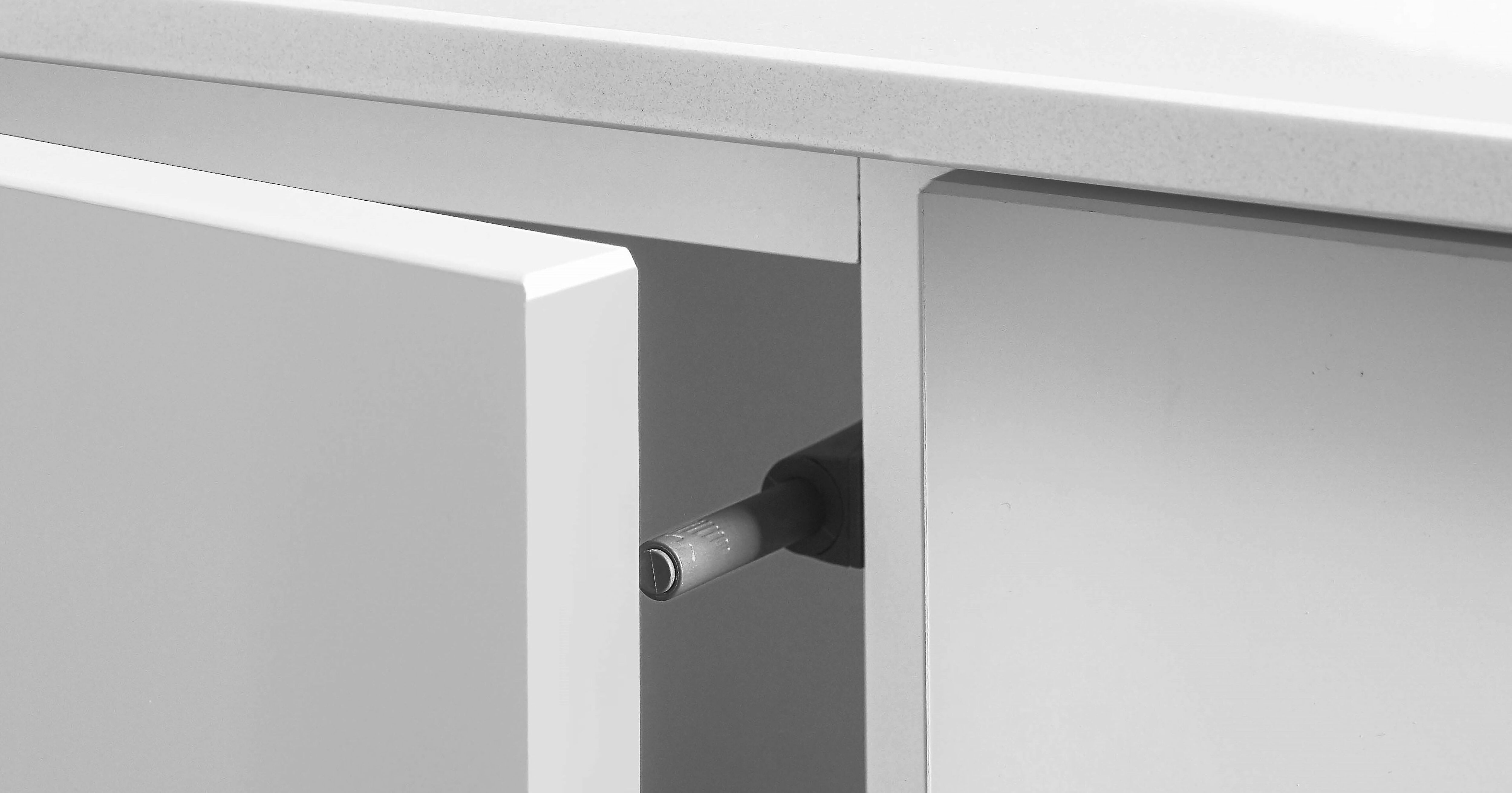 Sideboard NOBILIA "Style", alpinweiß premium matt, B:240cm H:89cm T:49cm, Sideboards, Sideboard