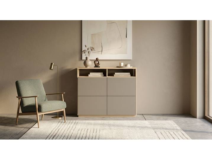 Buffet haut en chêne Chêne Blanc huilé
