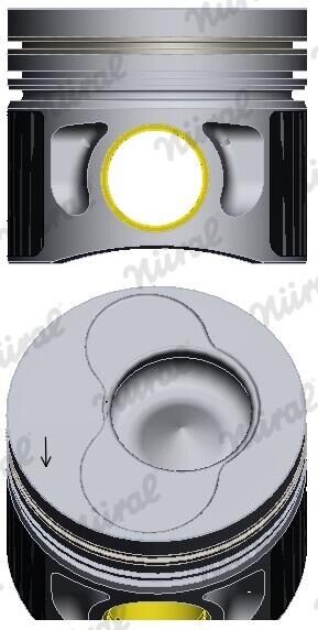 Nüral Kolben 87-114900-55 Für Zylinder 2 Vw Vag