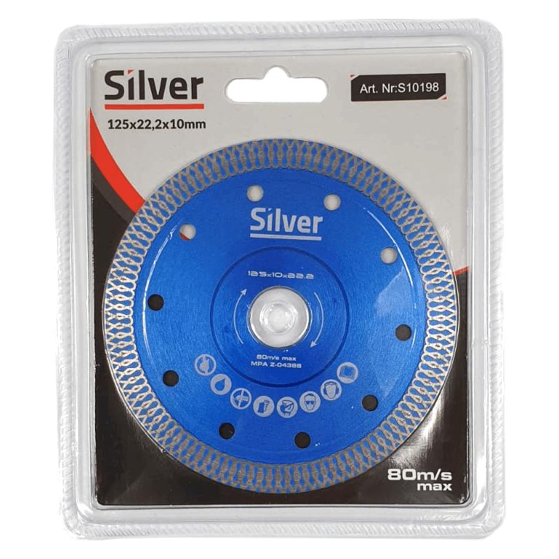Silver TARCZA DIAMENTOWA DO GRESU 125x22,2 / (10198)
