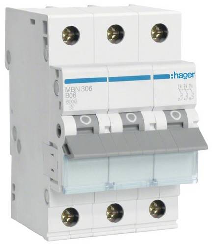 Hager MBN306 Leitungsschutzschalter 3polig 6A 400V