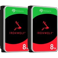 IronWolf NAS 2 x 8 TB Bundle, Festplatte SATA 6 GB/s, 3,5", 2er Bundle