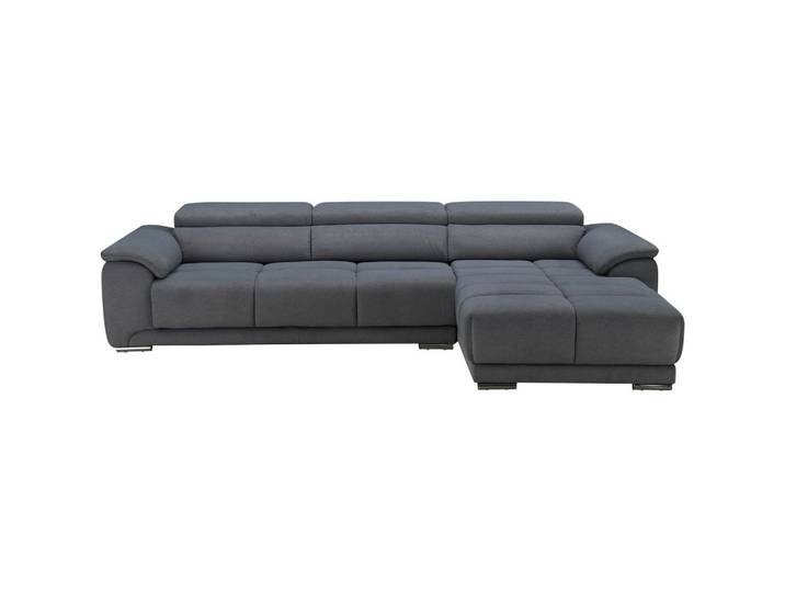 Ecksofa Captain elektrischer Sitzvorzug Grau