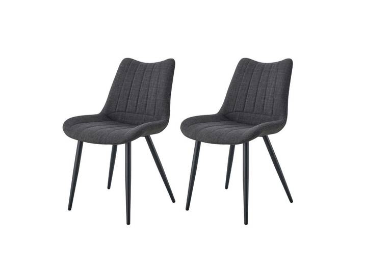 Stuhl-Set Lotta 2-teilig Anthrazit B: 53 cm