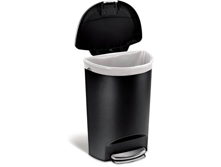 Treteimer Simplehuman Schwarz Kunststoff D 35.5 cm 50 l