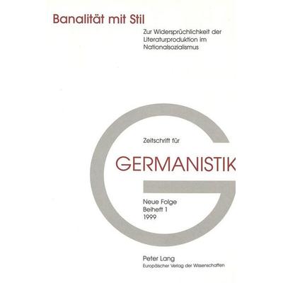 Banalität mit Stil, Taschenbuch von , Peter Lang AG, Internationaler Verlag der Wissenschaften, 978-3-906762-18-0