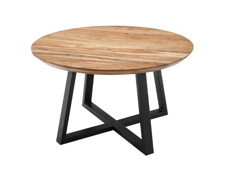 Table basse Lumege Ø 70cm Bois/Marron
