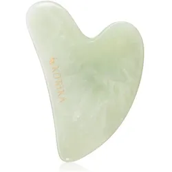 Korika, Gua Sha + Gesichtsroller, - Gua Sha stone made of green jade (Gua Sha Stone)
