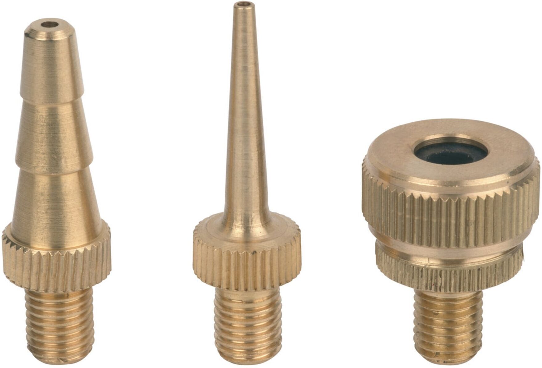 Metabo Ventil-Set, 3-teilig, bestehend aus Fahrradventil-Adapter, Ballfüllnadel, Adapter für Luftmatratze (0901055769)