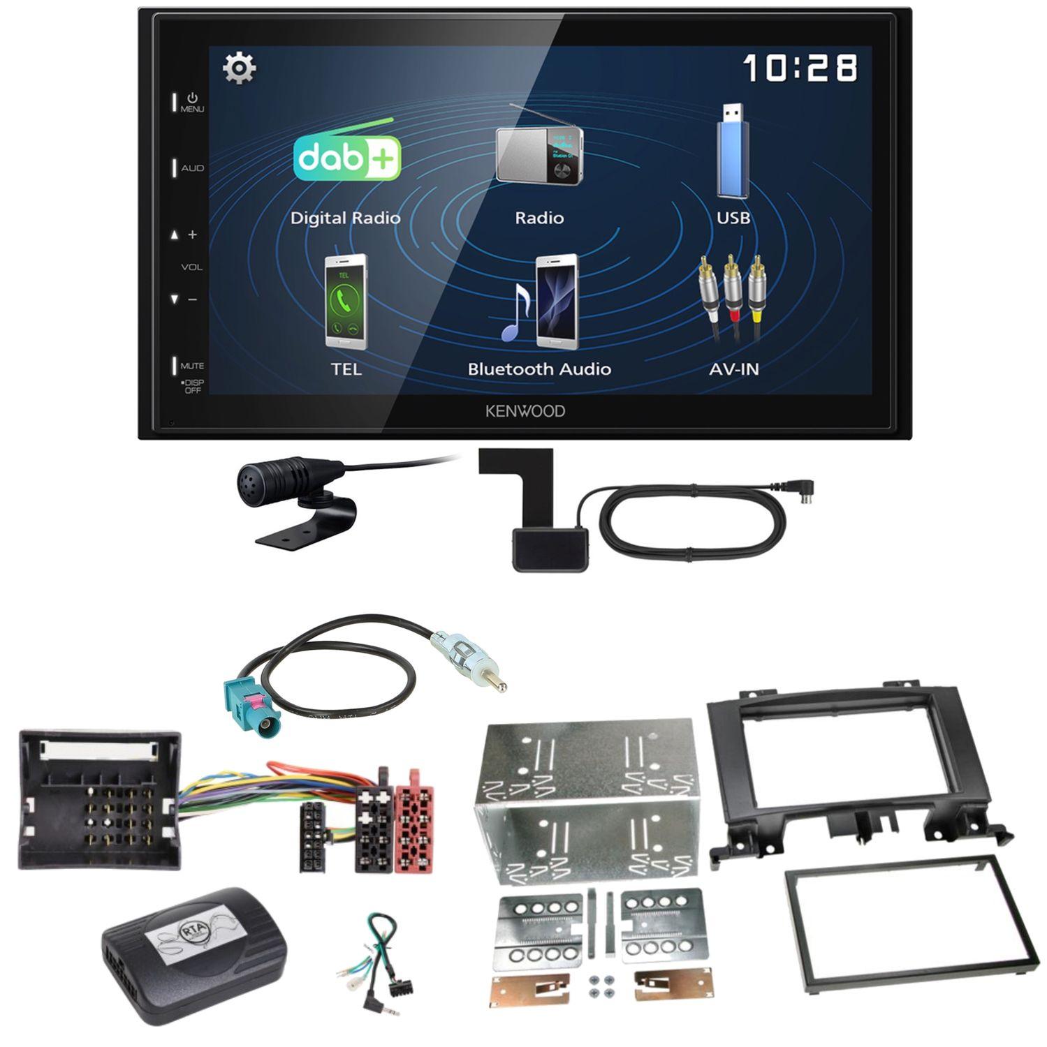 Kenwood DMX129DAB DAB+ Bluetooth Einbauset für Mercedes Sprinter W906 Crafter