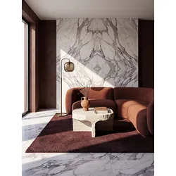 Teppich Hochflor Bordeauxrot 240x340 cm - ALDAN   Kadima Design