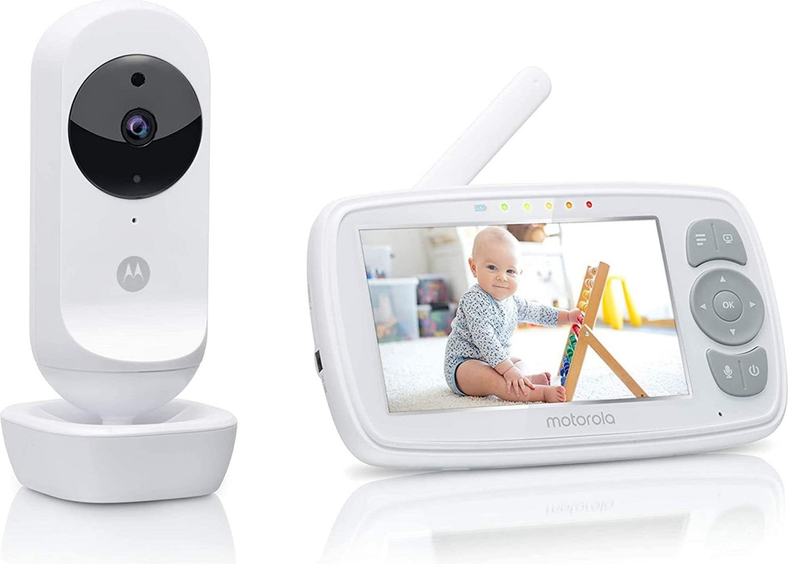 Motorola VM34 Babyfoon set met 2 camera's, bereik 300 meter, FHSS-technologie, 2,4 GHz