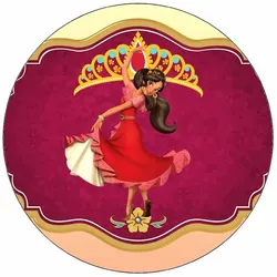 Essbares Papier Elena von Avalor mit Logo, 19,5 cm