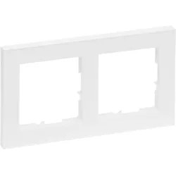 Legrand 765182 SEANO+ 2-fach Rahmen in der Farbausführung Ultraweiß