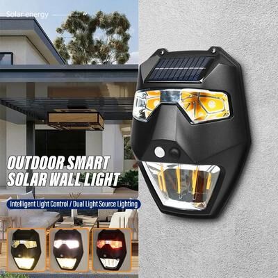 Uplift Essentials Outdoor Solar Garden Wall Light   Smart Sensor Landscape Lighting Outdoor Solar Garden Wall Light   Smart Sensor Landscape Lighting