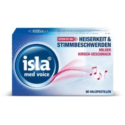 isla med voice Halspastillen bei Heiserkeit Stimmbeschwerden 80 St