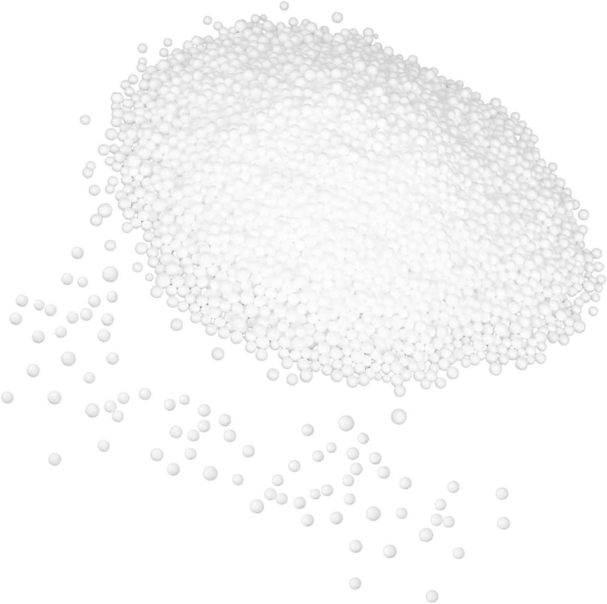 Kussenvulling met schuimdeeltjes - Wit - 250 gram