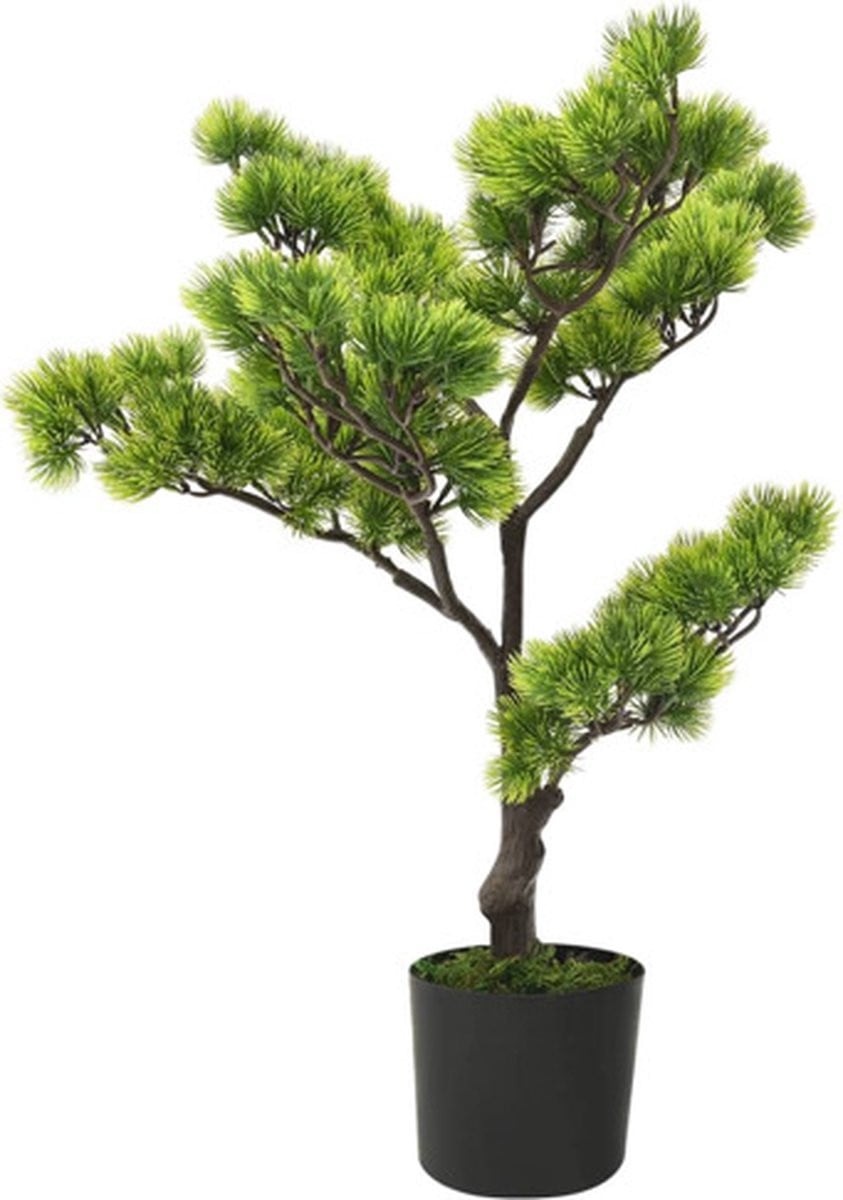 vidaXL Kunstplant Pinus Bonsai met pot, Groen, 60 cm
