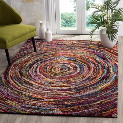SAFAVIEH Fiesta Shag Nicola Abstract Rug