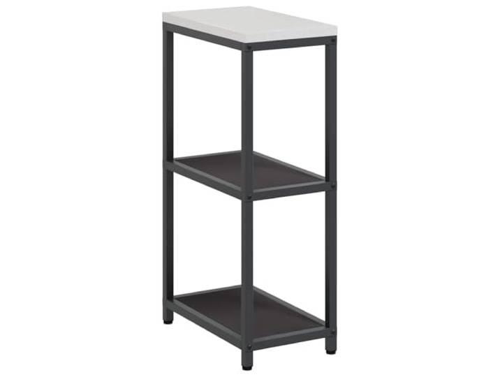 KUPTYERFG Küchenregal HATTEM Schwarz 30x50x92 cm Stahl Standregal Robustes Haushaltsregal aus Stahl für Balkon, Terrasse und Gartenküche. Vielseitige Ablageflächen sorgen für Ordnung.