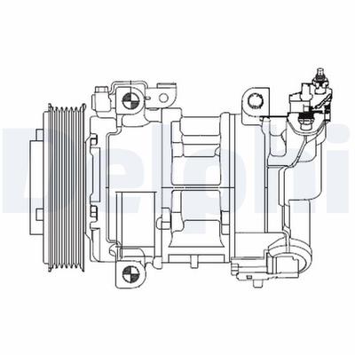 DELPHI Kompressor, Klimaanlage CS20325 für DS