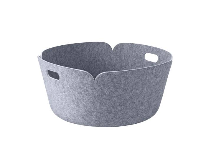 Muuto - Restore Runder Aufbewahrungskorb, grau
