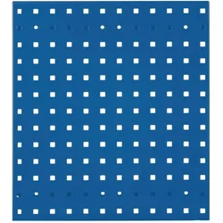 Rasterplan, Werkzeugwand, Lochplatte B450xL500mm enzianblau, RAL 5010